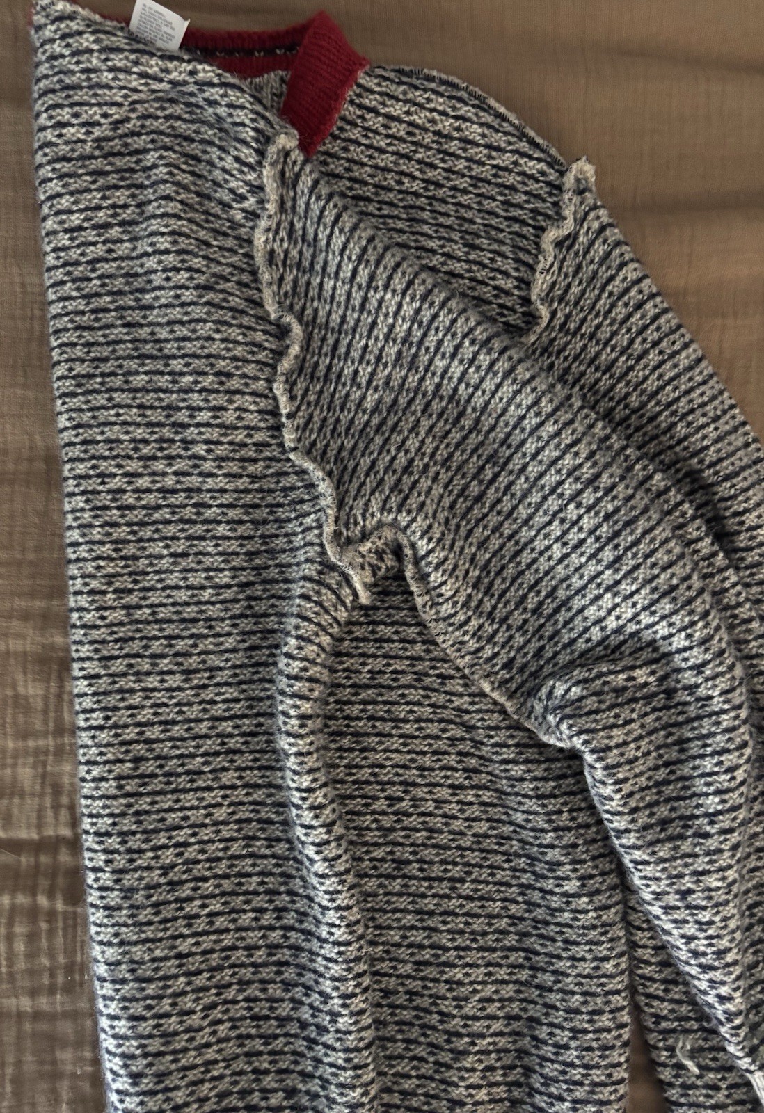 Vintage L.L. Bean USA Norwegian Wool Blend Cardigan Sweater (Size XL)