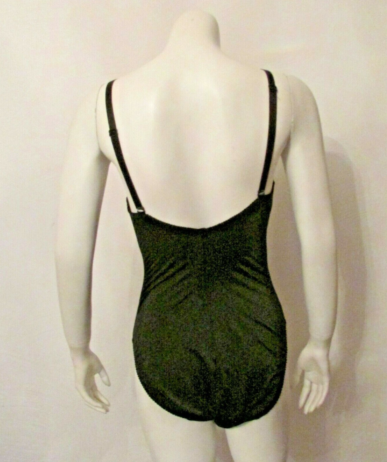Van Raalte 31345 Body Shaper Briefer Girdle All in One Bodysuit 36C Satin Sheer