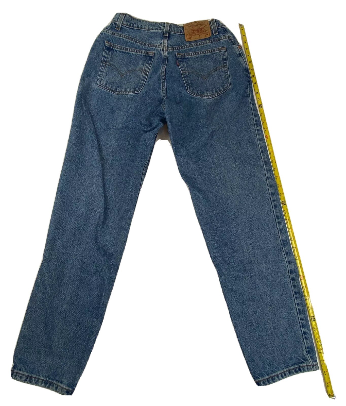 Vintage Levi’s 550 Red Tab Sz. 12 MOM Jeans 31W 31 Inseam High Waist 90s Y2K 98