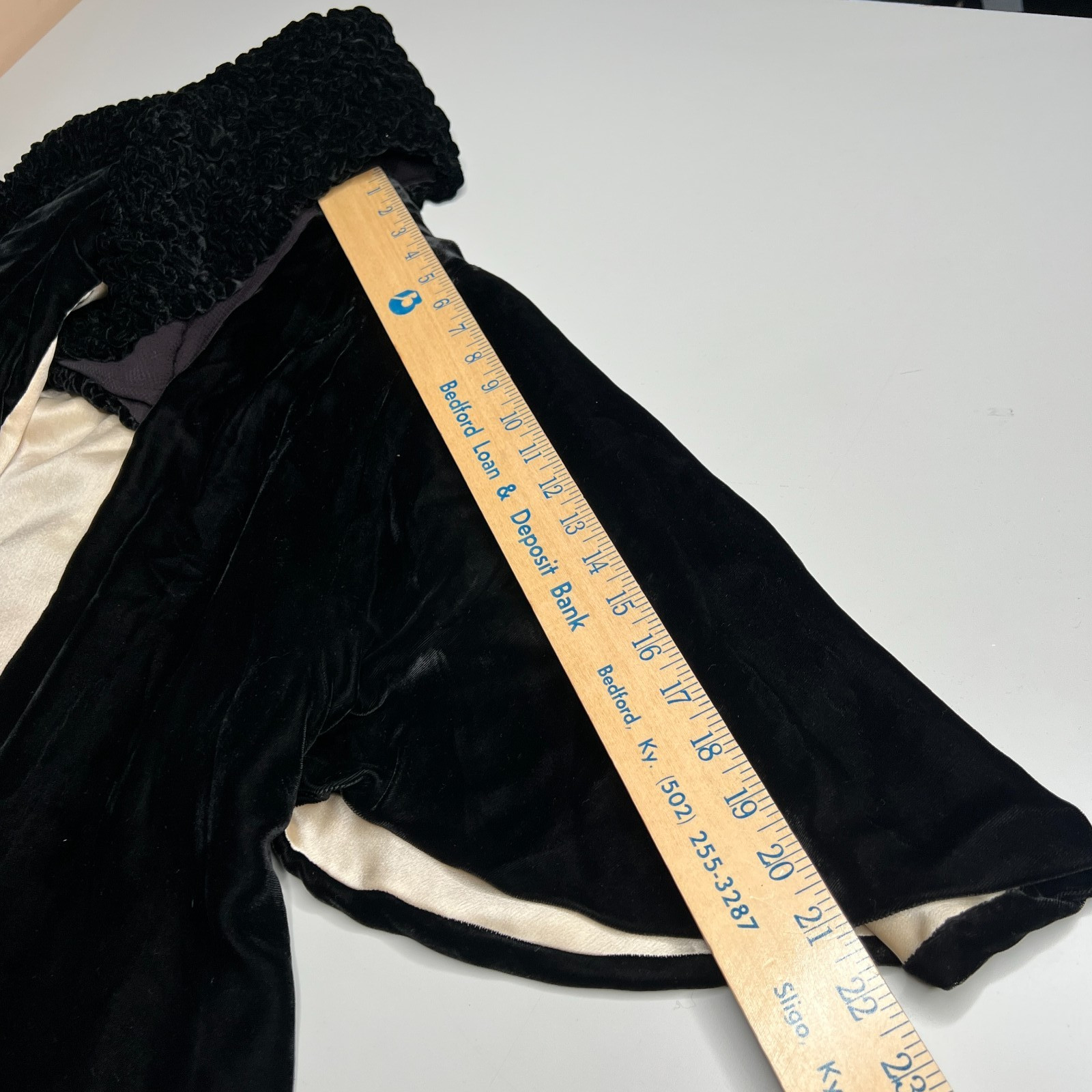 Vintage Antiq Maggy Rouff Paris Black Velvet Evening Jacket Satin Lining – Rare