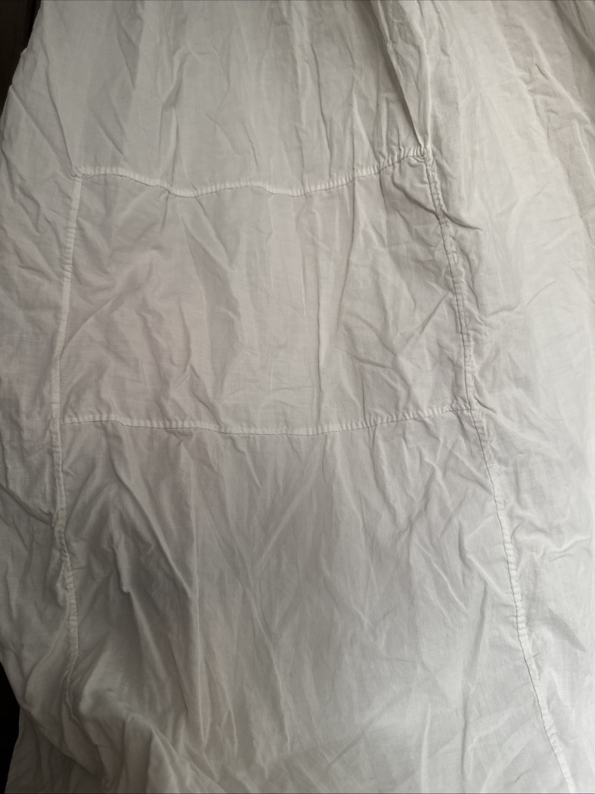 Antique French Edwardian Cotton And Eyelet Lace Sleeping Gown xs/s coquette girl