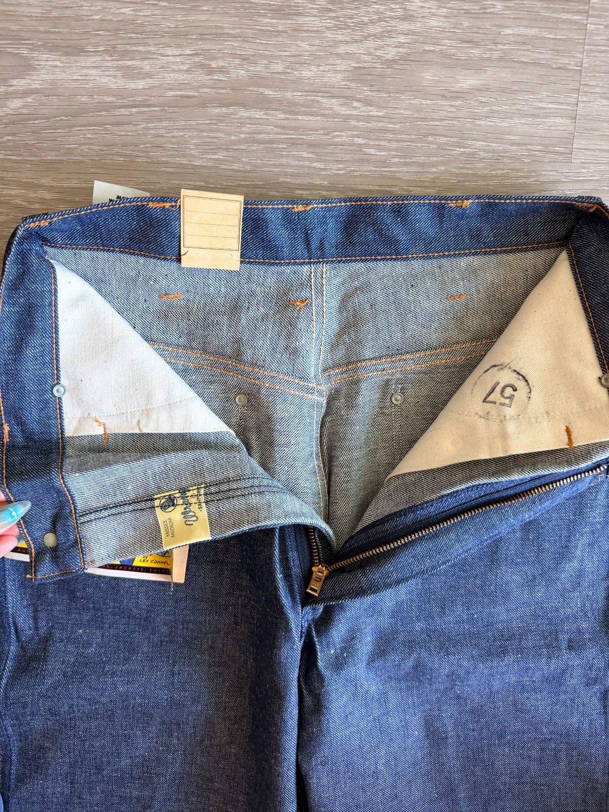 Vintage Wrangler 85W Jeans Deadstock USA Talon Zip Misses 16 (26”x27”)
