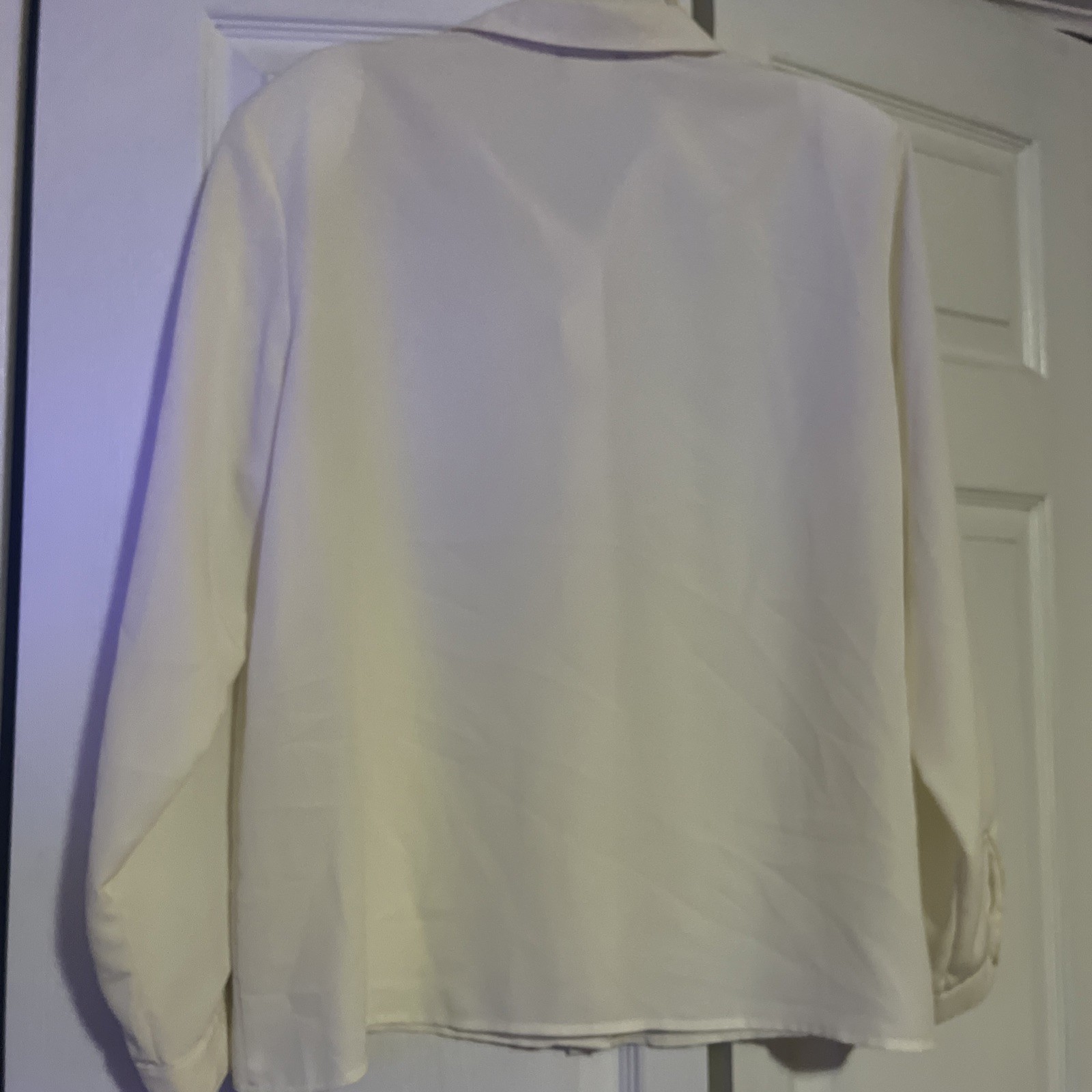 VTG N Touch Secretary 1980s Retro Button Up Long Sleeve L