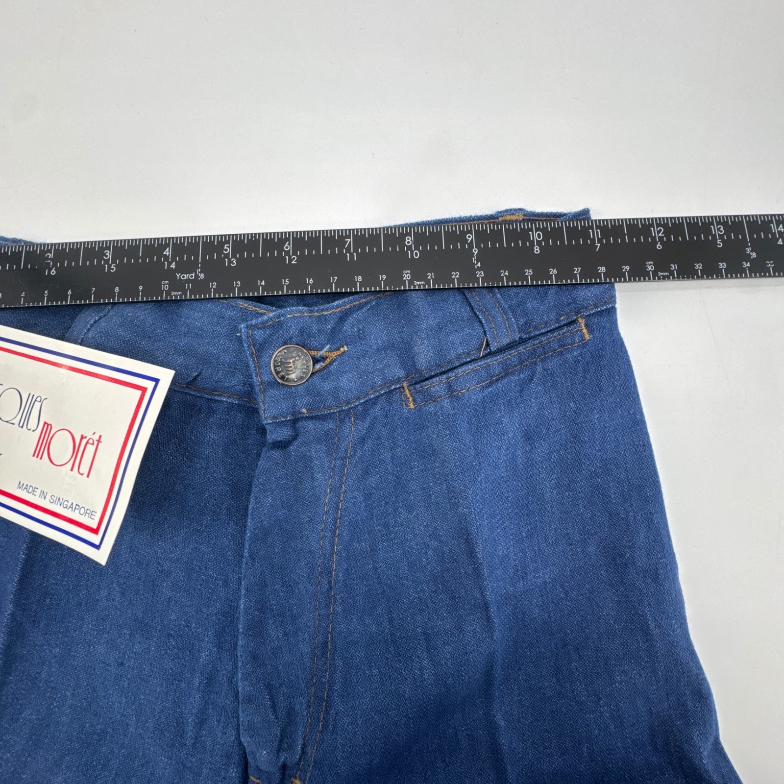 Jacques Moret Jeans Women’s 5 Blue High Waist Wide Leg Denim NWT Vintage 80s