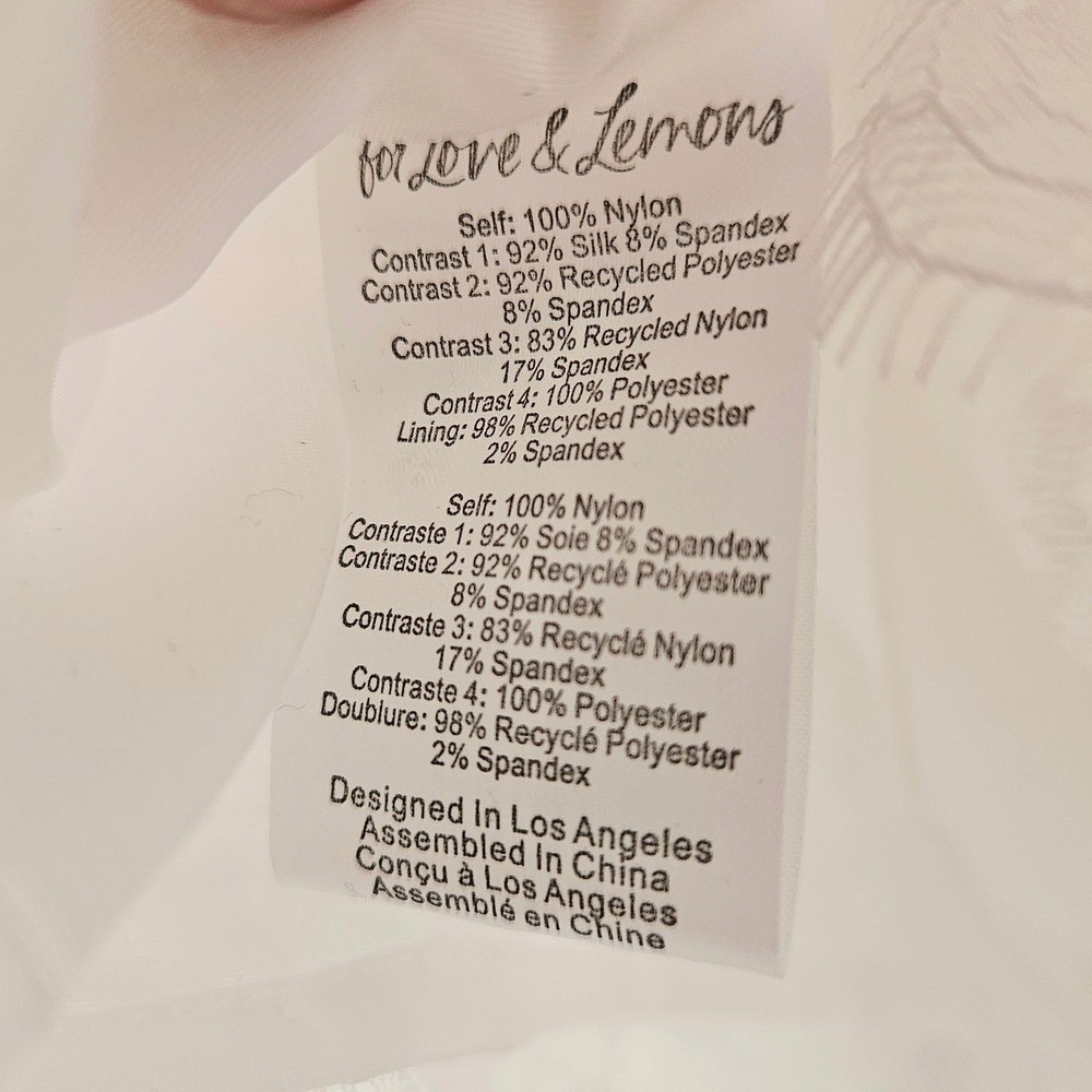 For Love & Lemons Eve Ivory Lace Corset High-Low Tulle Gown Sz Large Wedding