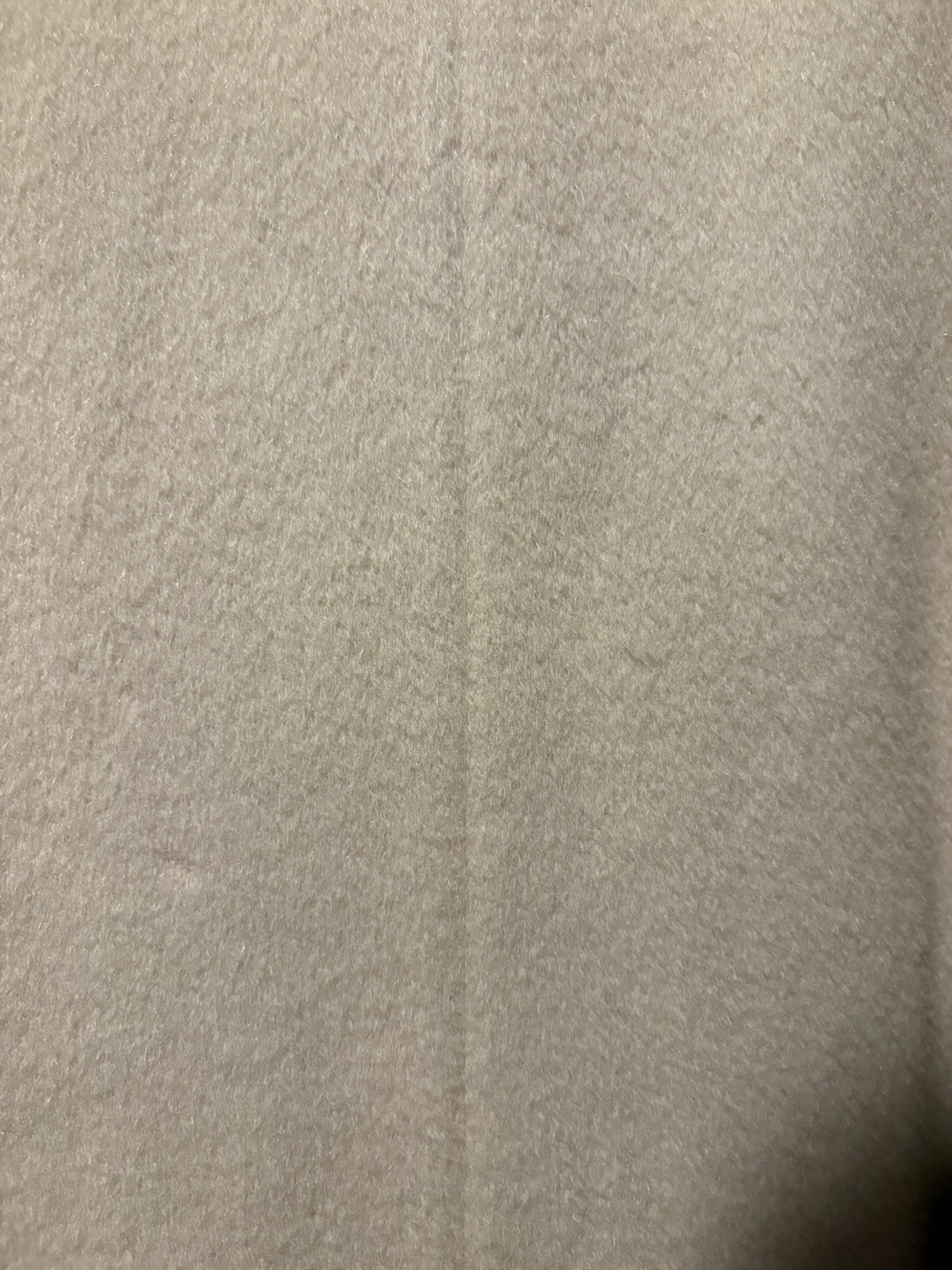 Vintage Forstmann Beige Wool Coat with Mink Fur Collar Small Some Damage!