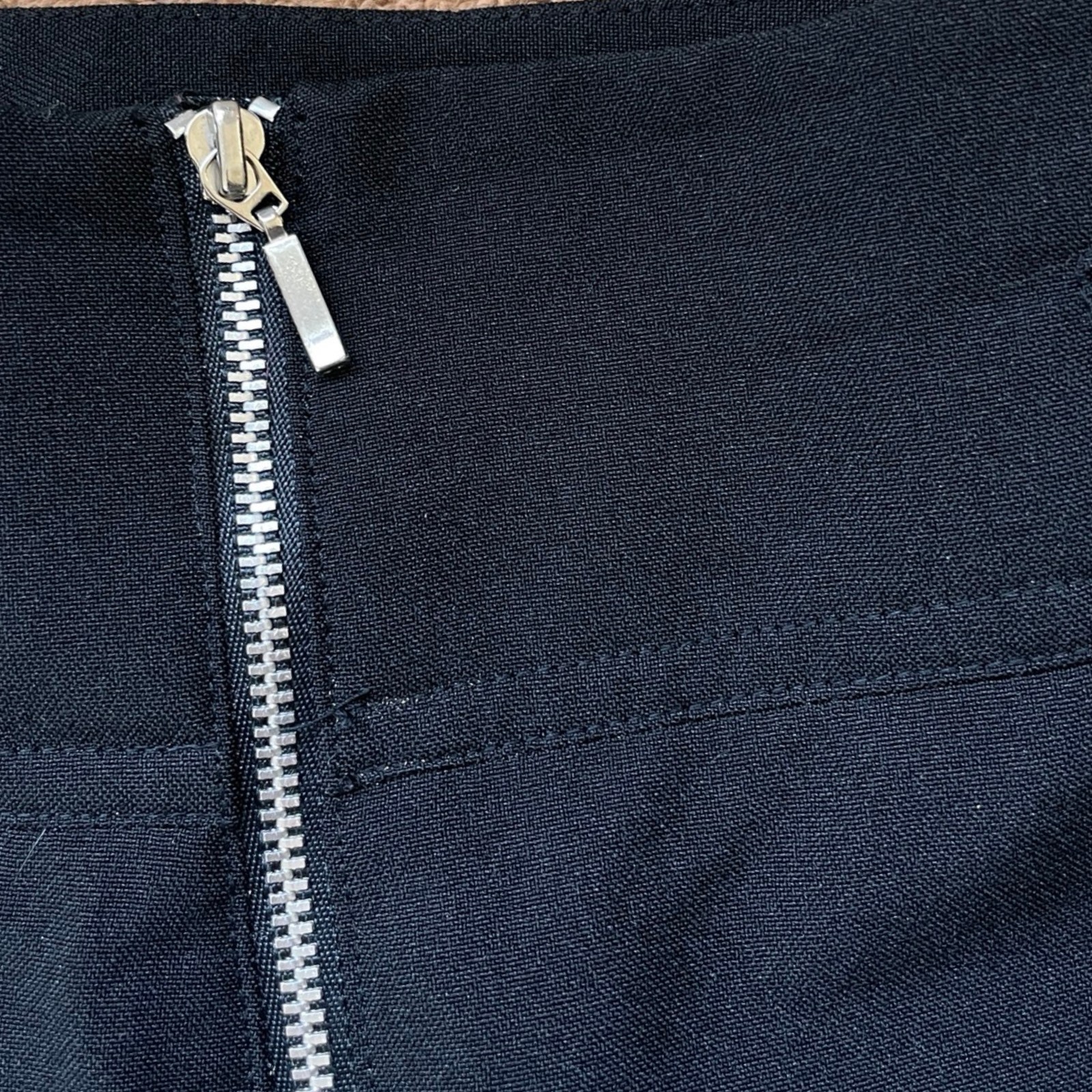 Vintage Black Pants Size Medium 30″ Waist 90s Woven Polyester Trousers