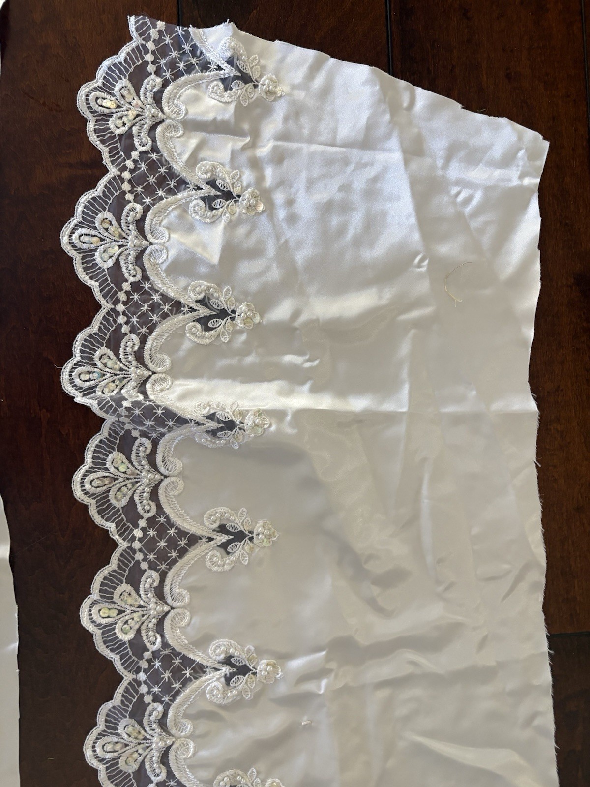 140+ Inches of Beaded and Sequined Wedding Dress Train Appliqués