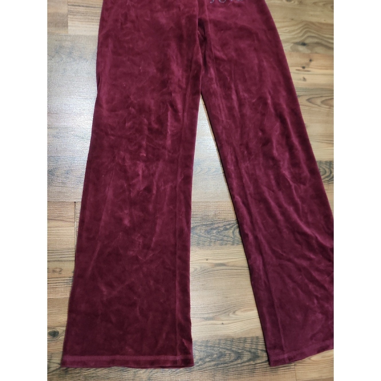 Vintage Y2K Juicy Couture Baddie Flare Lowrise Pants Small Velour Velvet Lounge