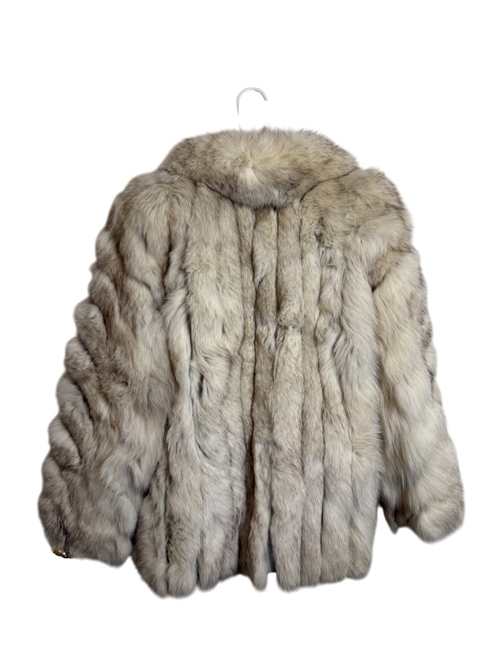 Vintage SAGA 100% Blue Fox Fur Coat Meis Blvd Room Original Size Small Womens