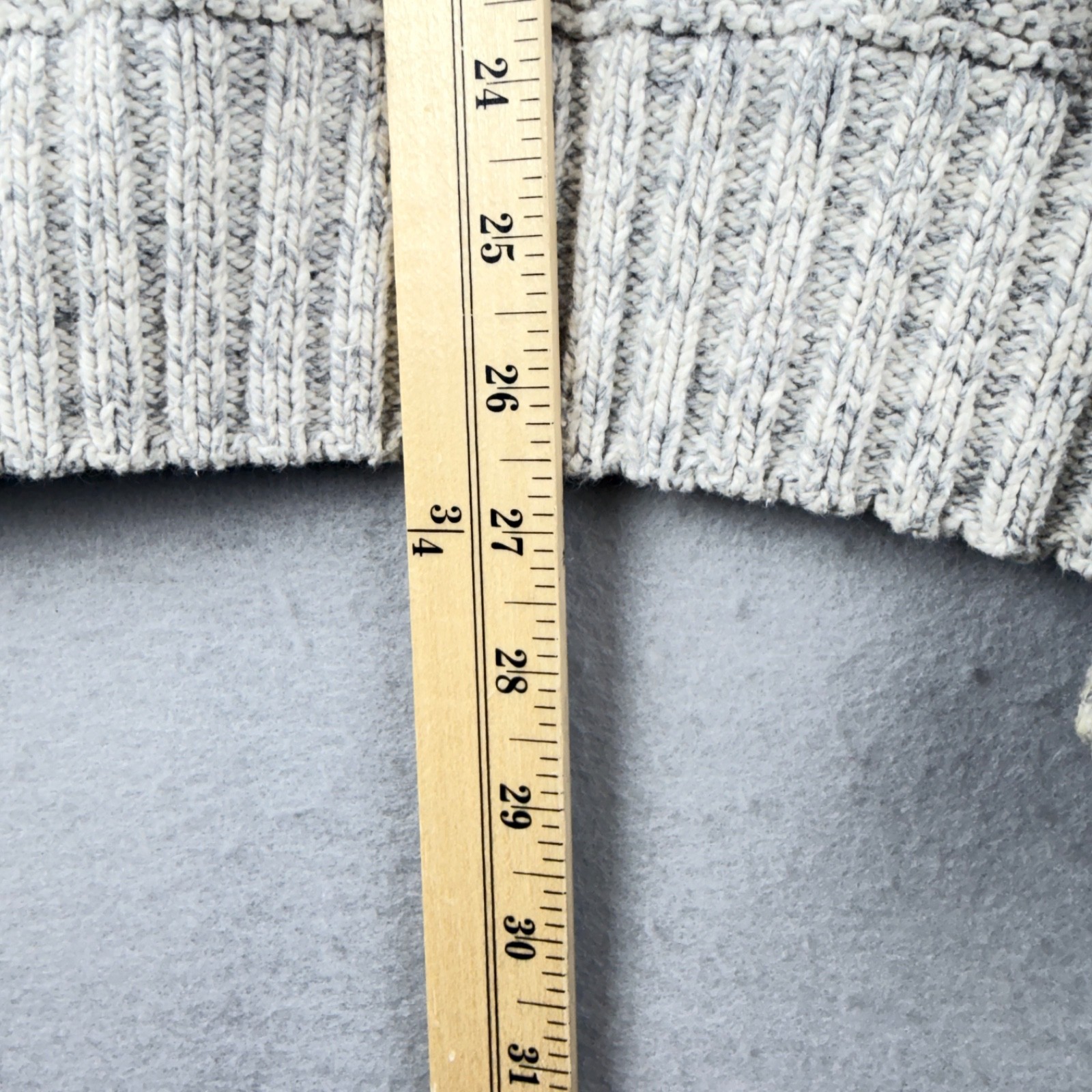 Vintage Woolrich Cardigan Sweater Large Gray Textured Knit USA Cotton Button