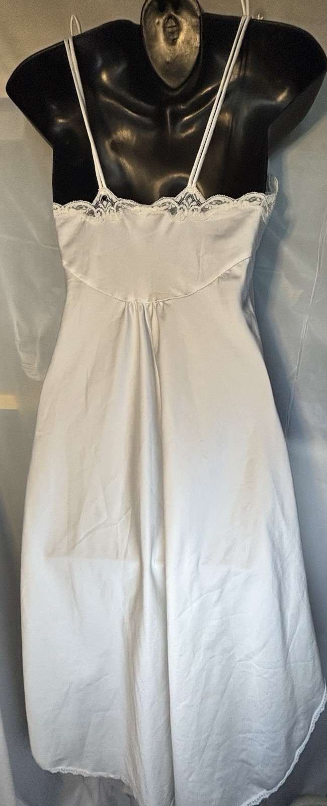 Vintage Barbizon Ivory Satin Lace Peignoir Set Gown & Robe 1950s Lingerie READ