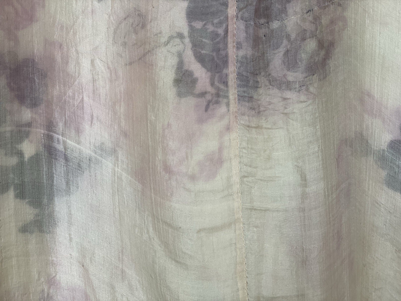🌸 Antique 1920s Chinese Silk Embr.Jacket Hand-Stitched Black Peony, Art Deco Er