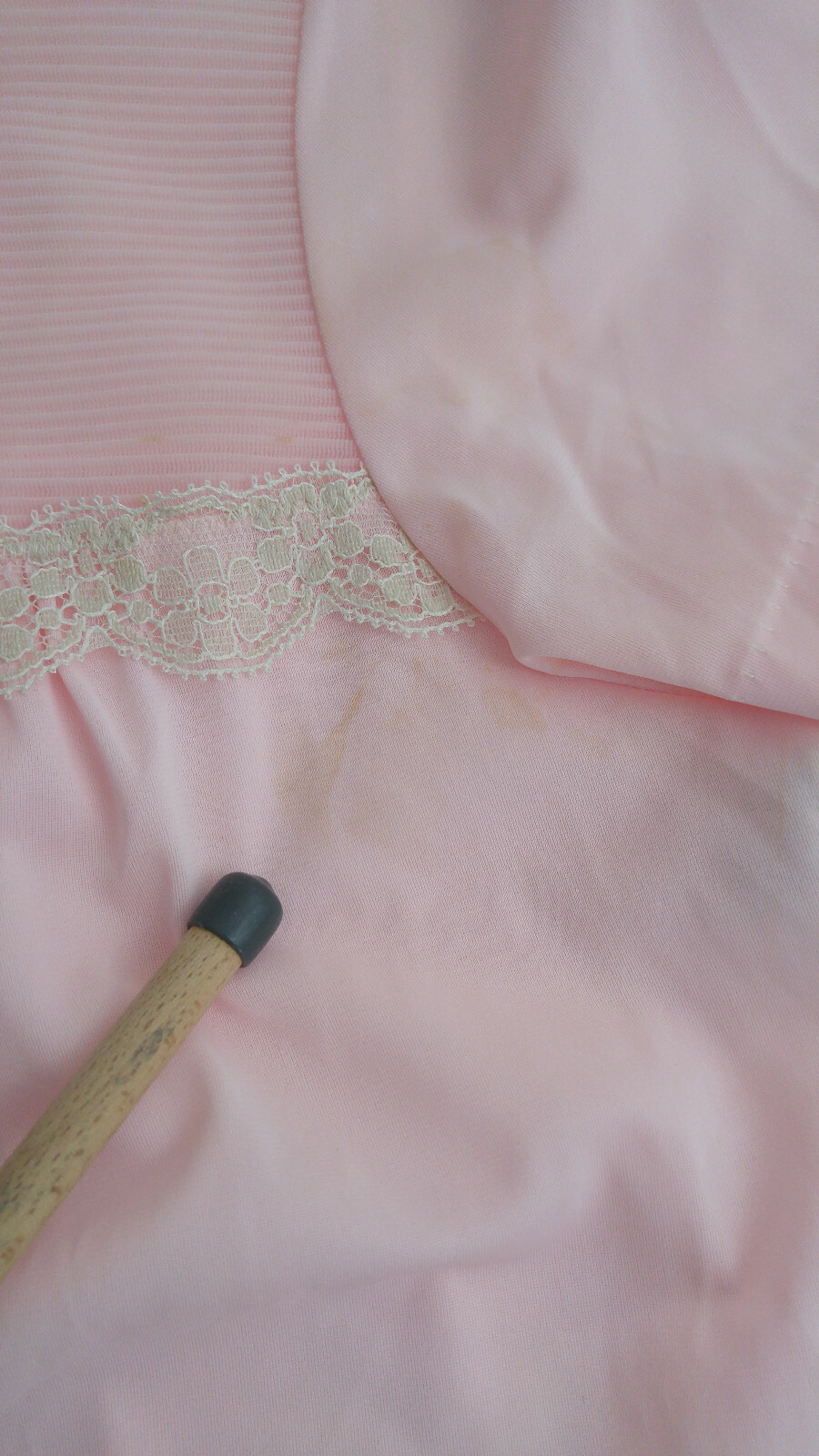 Vintage Womens Heiress Pajamas Light Pink 2 piece Set Size 36 Feminine