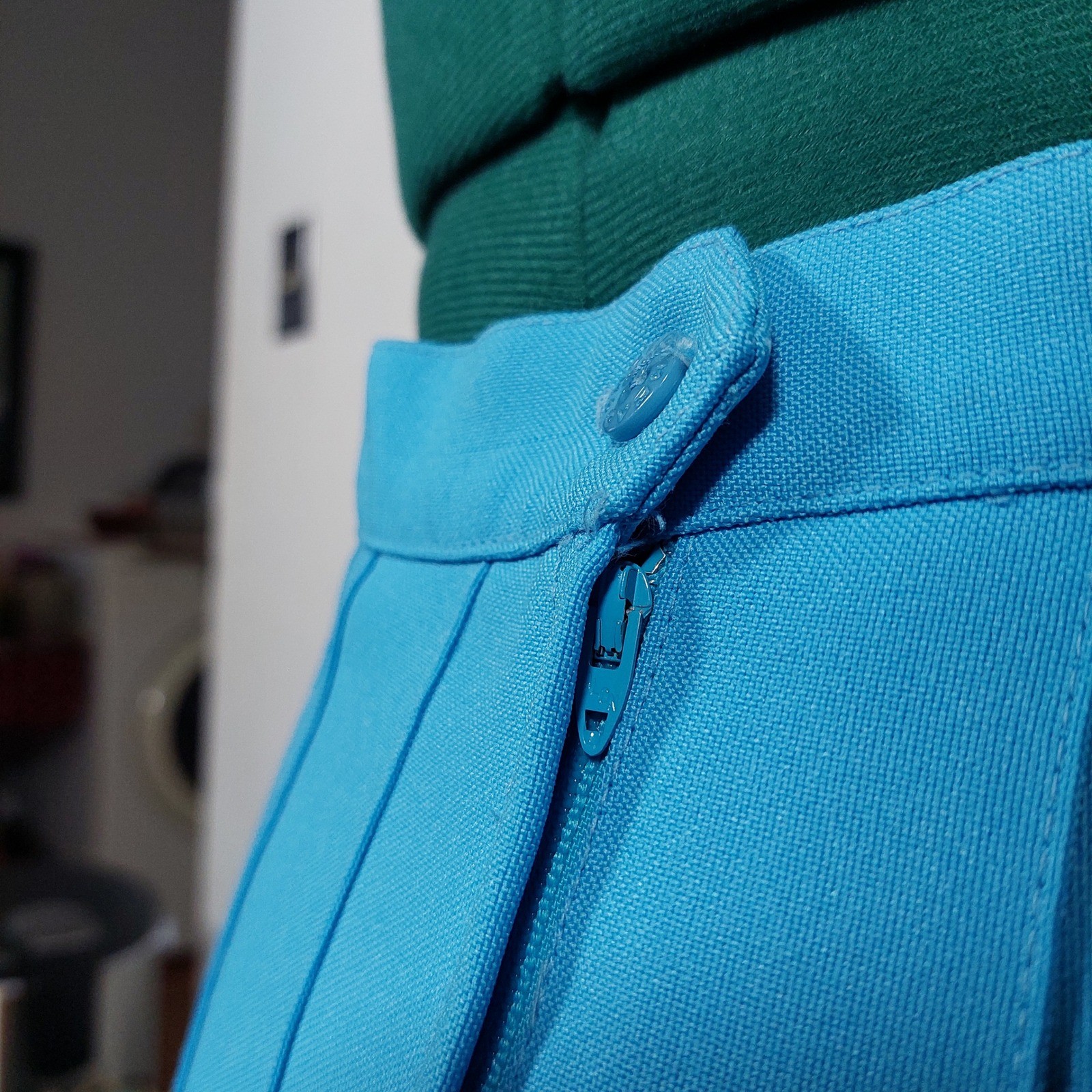 Vintage Head Sportswear Blue Pleated Tennis Skirt Made in USA Size 8 Turquoise