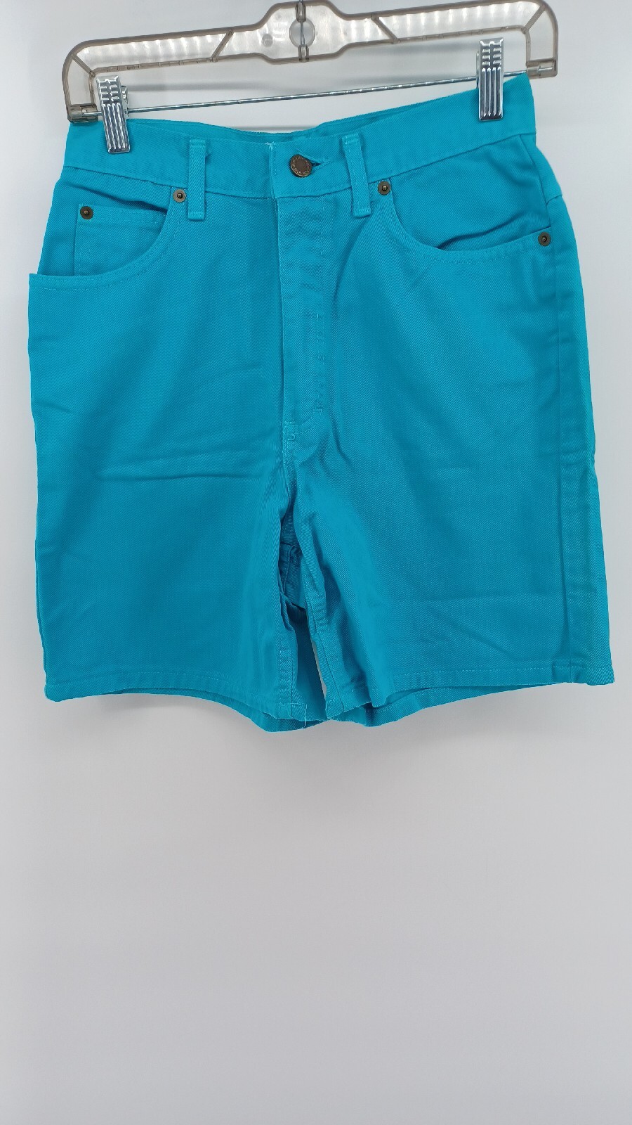 Gantos Women’s Denim Shorts Size 6 High Rise Blue Flat Front Vintage 80S