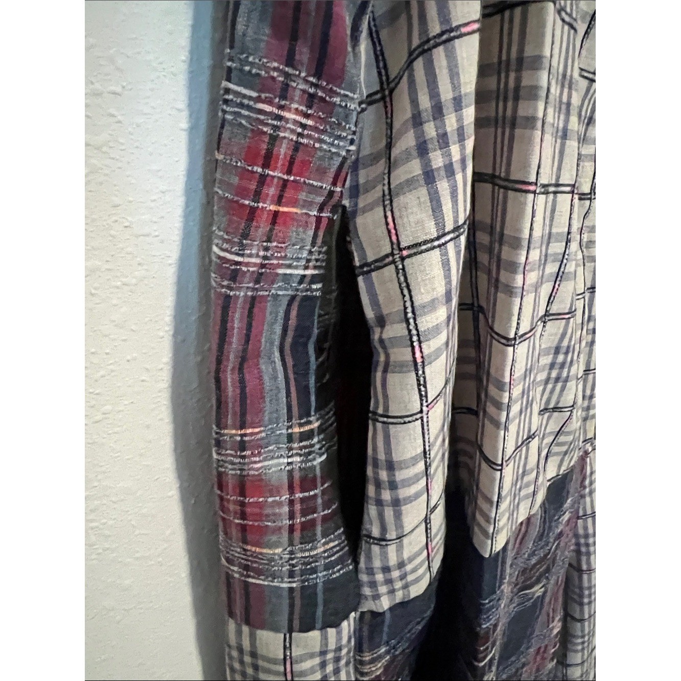 Boho Patchwork Plaid Wide Leg Sleeveless Jumpsuit
