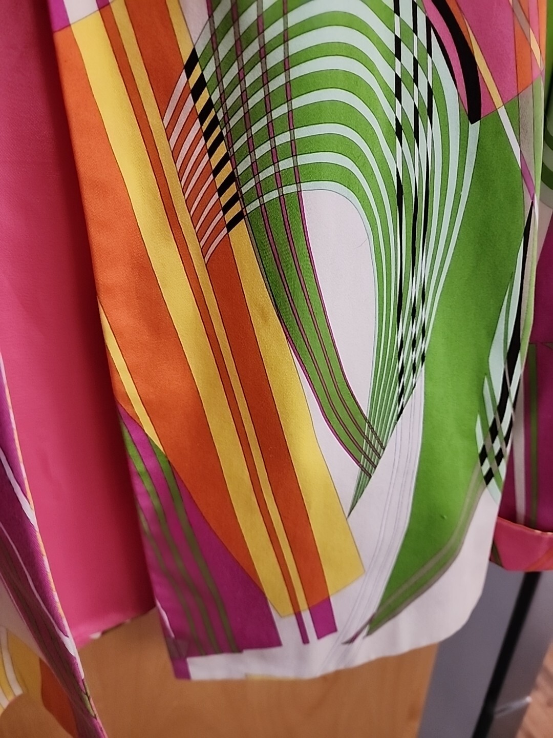 VTG Dana Buchman Blazer Sz10 Women’s Multi Color Coat Jacket Pink Lined Retro
