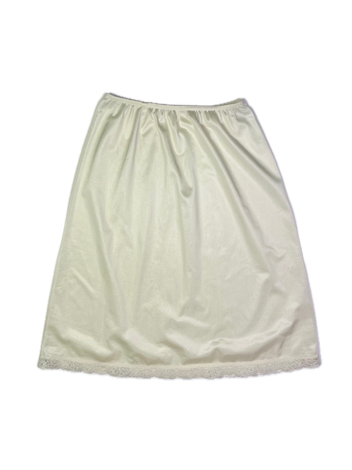 Vintage Deena Size M Creamy Yellow Half Slip 24″ Long
