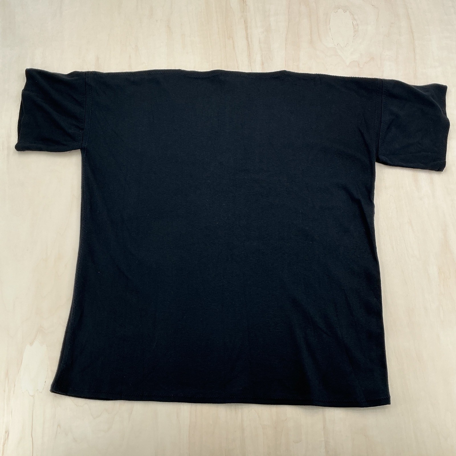 Units T-Shirt Womens Free Size Black Boxy Short Sleeve 80s Vintage Minimalist