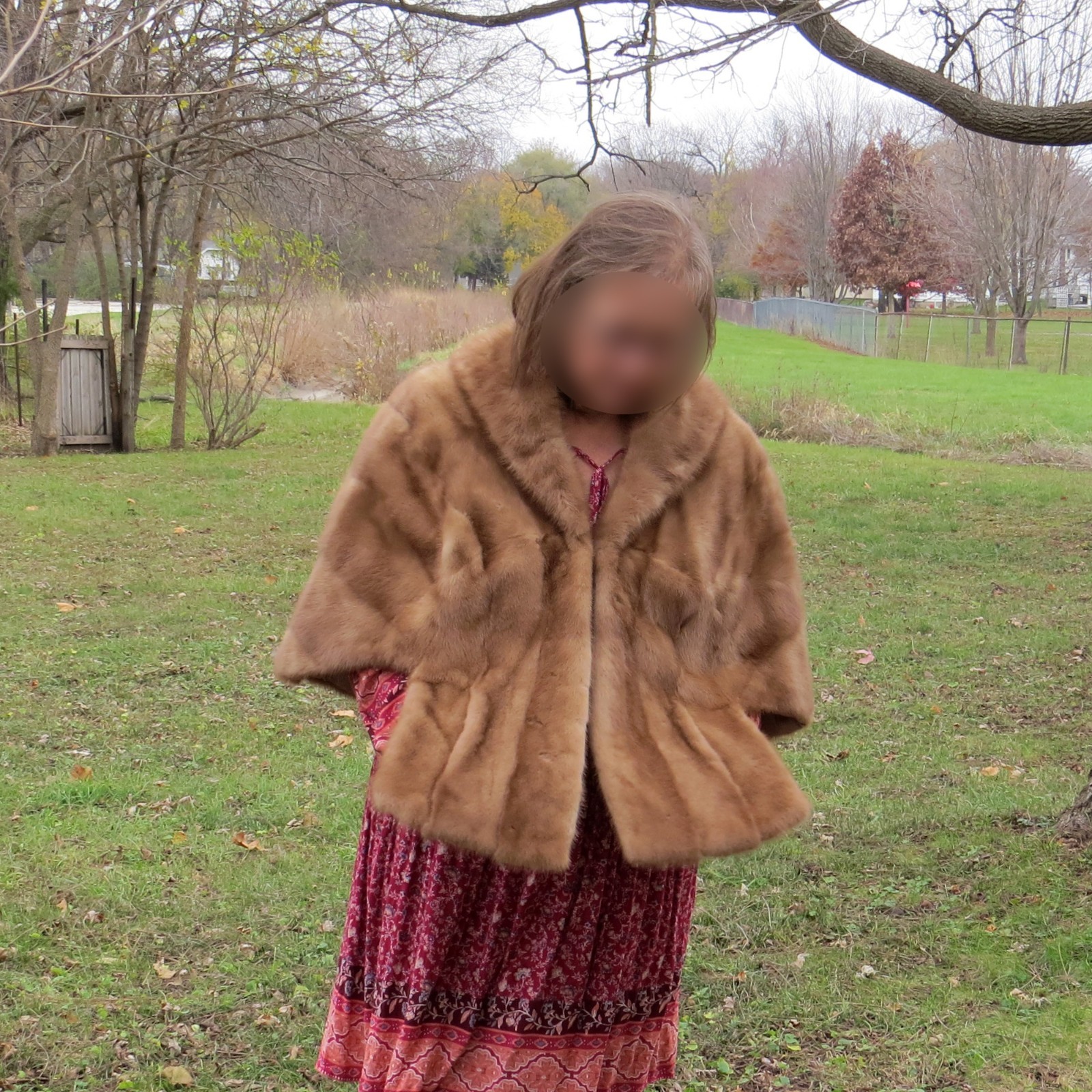 70’s Mink Stole Luxurious Autumn Haze Fully Lined Vintage from Cox’s Waco TX