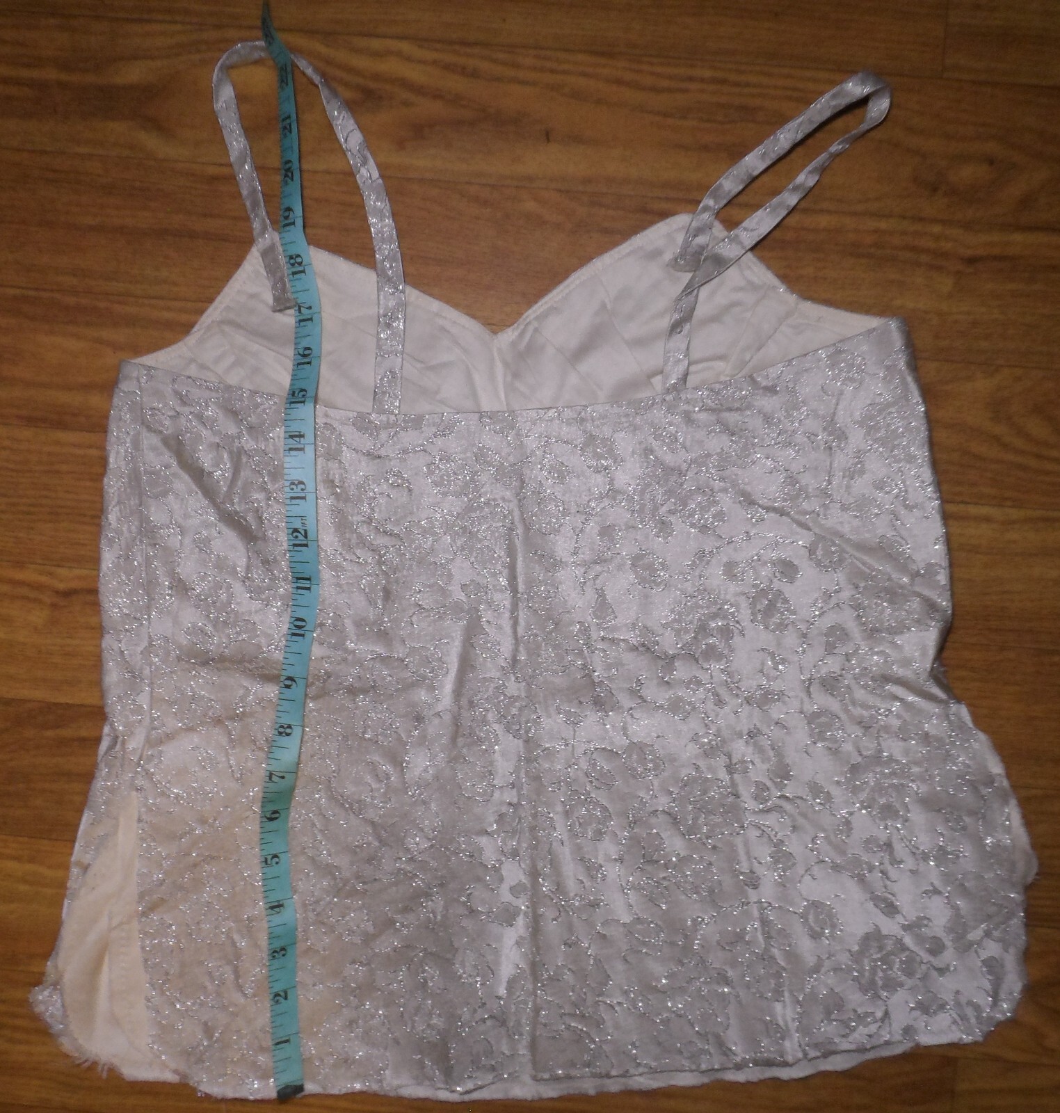 LOT Metallic TRIMMED Sleeveless Woman’s TOP Gold Metallic Lace & MASONIC COLLAR