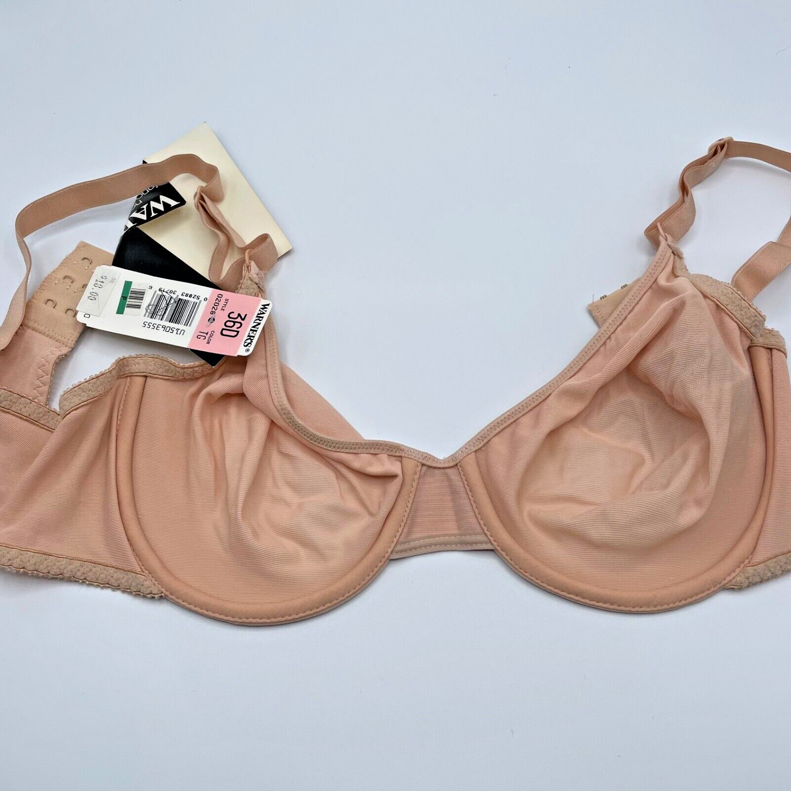 Warner’s 2028 Not So Innocent Nudes Soft Cup Seamless Full Coverage UW Bra 36D