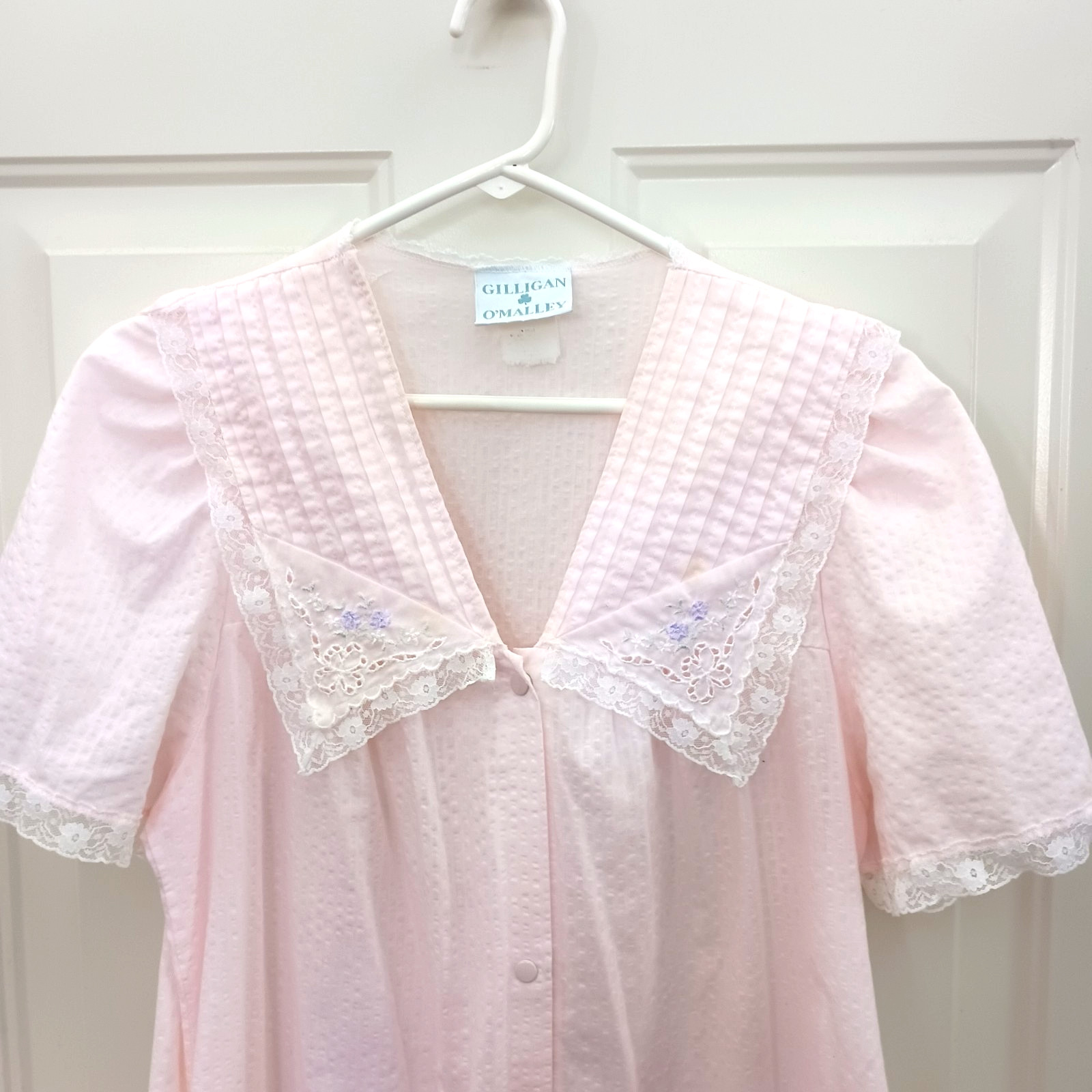 Vintage Gillian O’Malley Floral Cottage Core Ruffle Victorian Housecoat Small