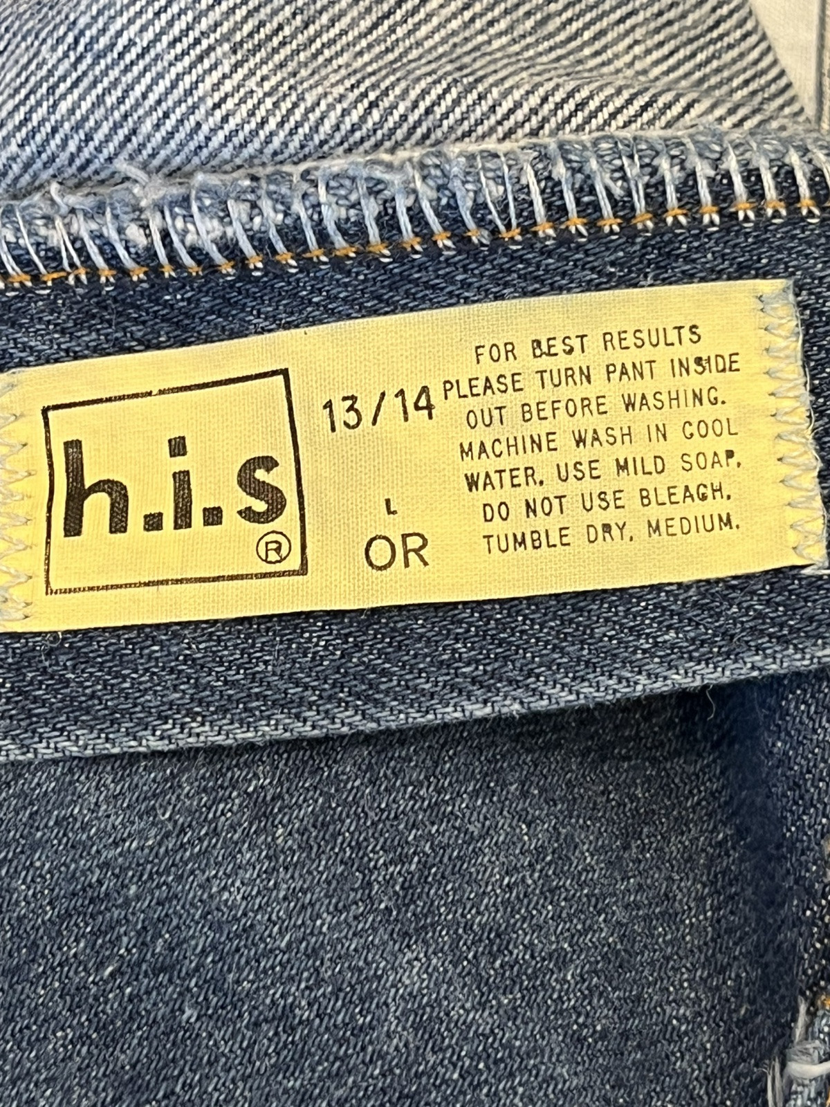 Vintage 80’s Chic HIS High Rise Mom Jeans Size 13/14 (28Wx31L Actual)