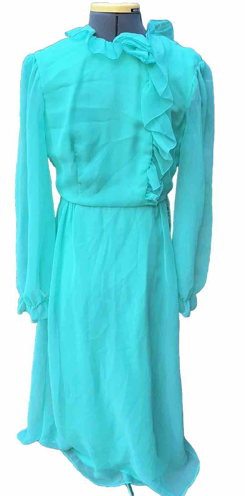 House of Bianchi 60s 70s Vintage Retro Maxi Party Prom Dress Gorgeous Size 10
