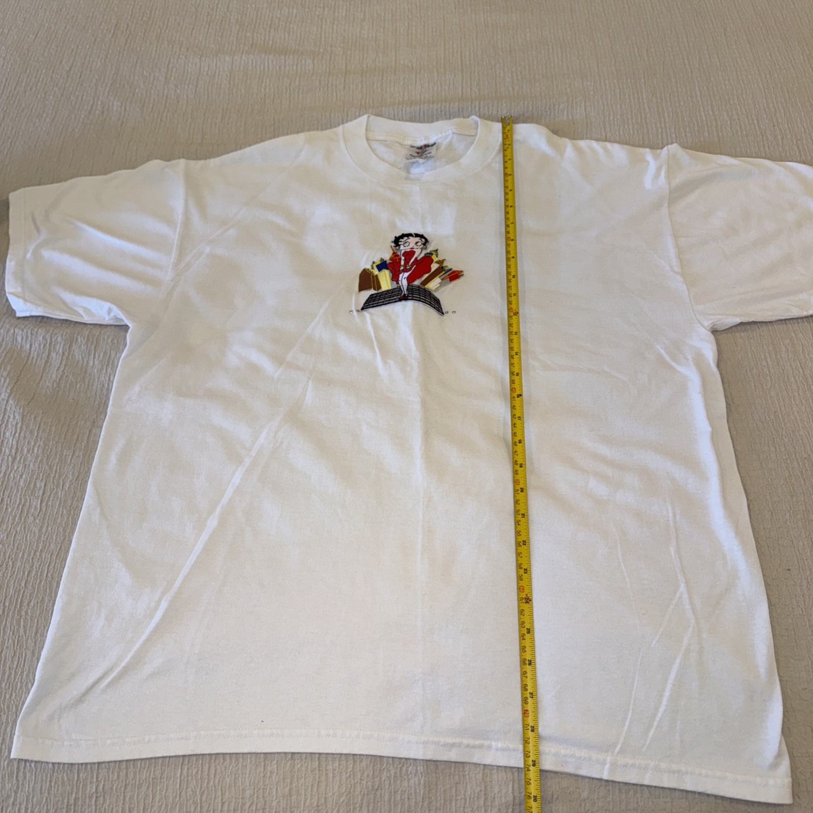 Vtg Betty Boop Shirt Women’s Sz XL Sexy Girl in the City w Rhinestones