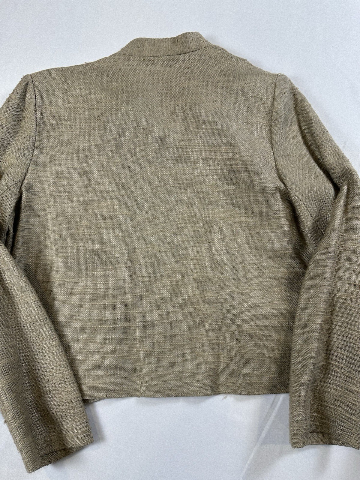 60s 70s Prestige of Boston Natural Fiber Skirt Beige Tweed Career Blazer Suit