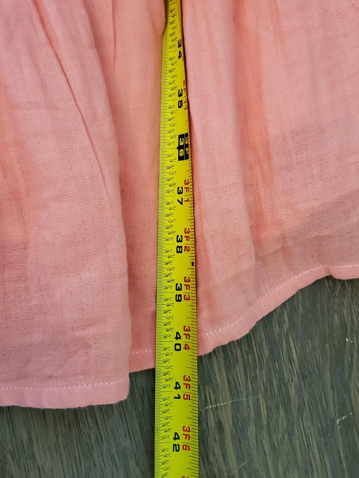 Vintage 70s Prairie Maxi Dress Girls 12 Coral Ruffle Cottagecore Salmon Tie Belt