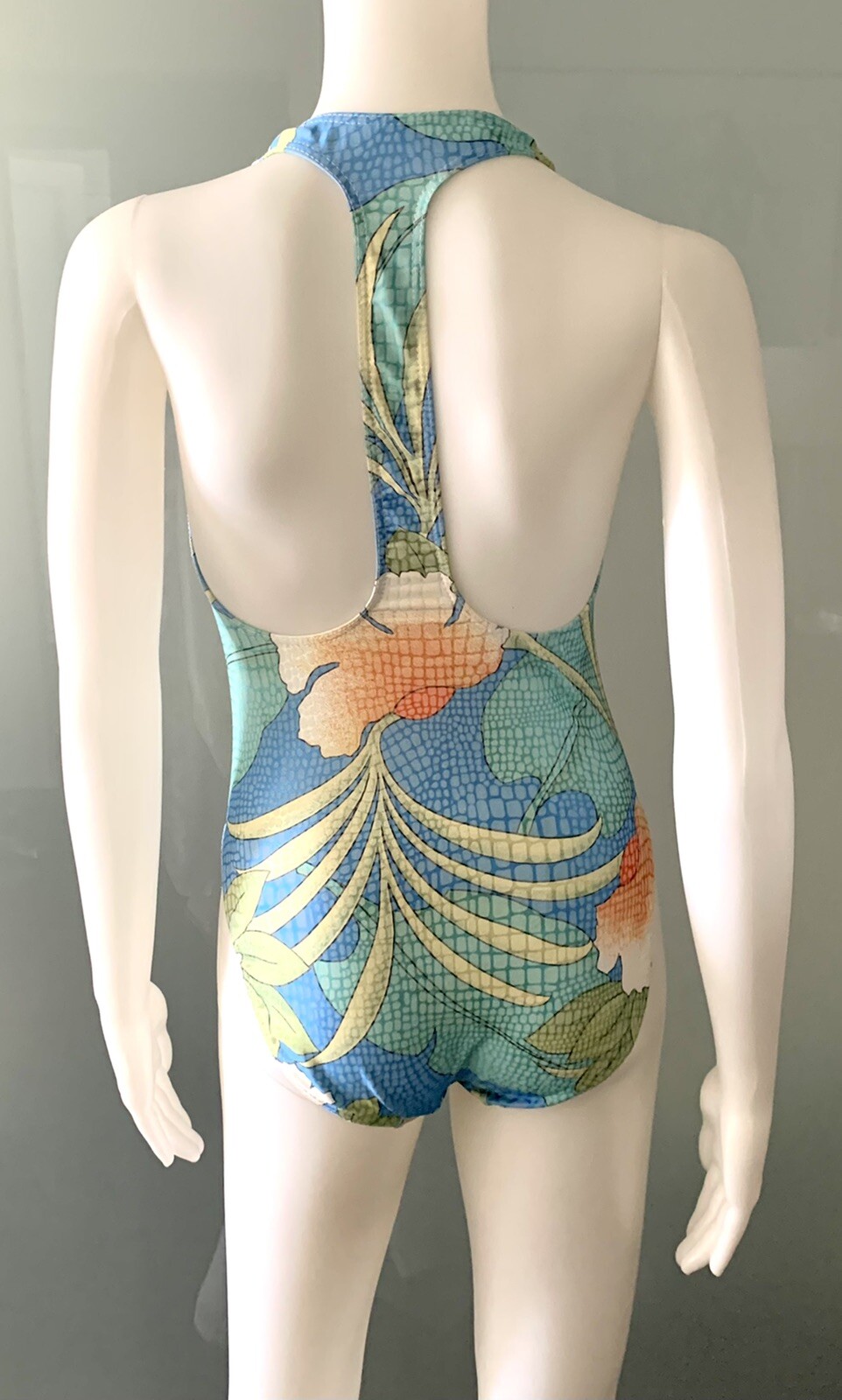 Vintage 70s Charles Jourdan one piece bathingsuit size 42/8 Made in France