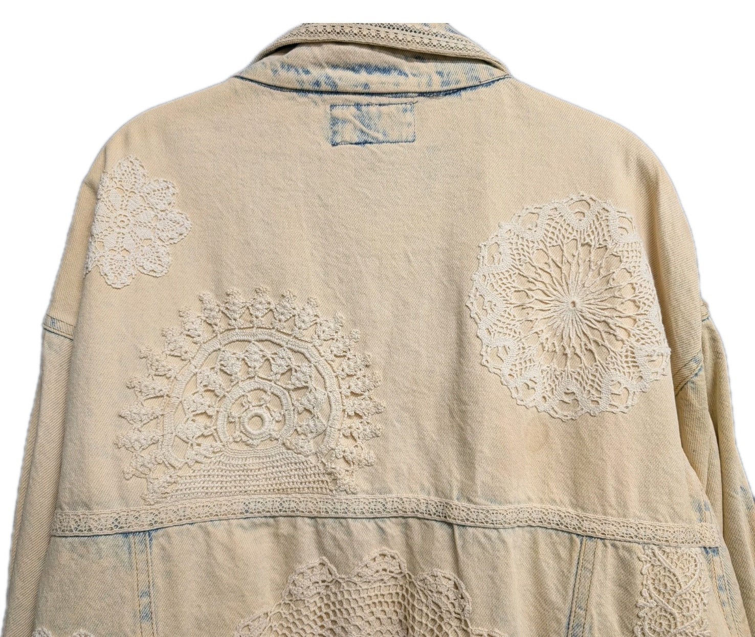 Vintage San Francisco Riding Gear Washed Boho Western Denim Jacket RARE