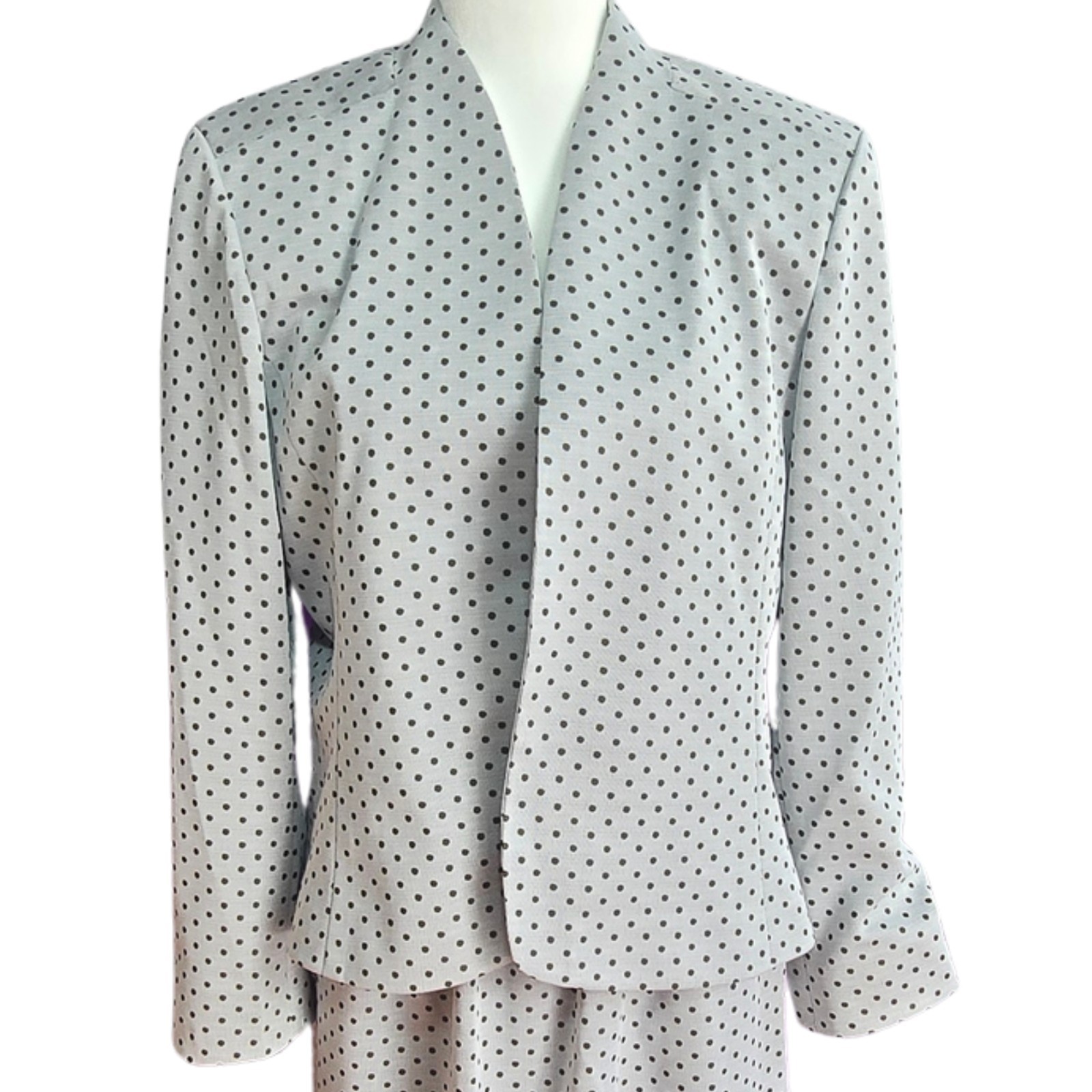 Vintage Polka Dot 80s Power Suit with Pockets (M/L)
