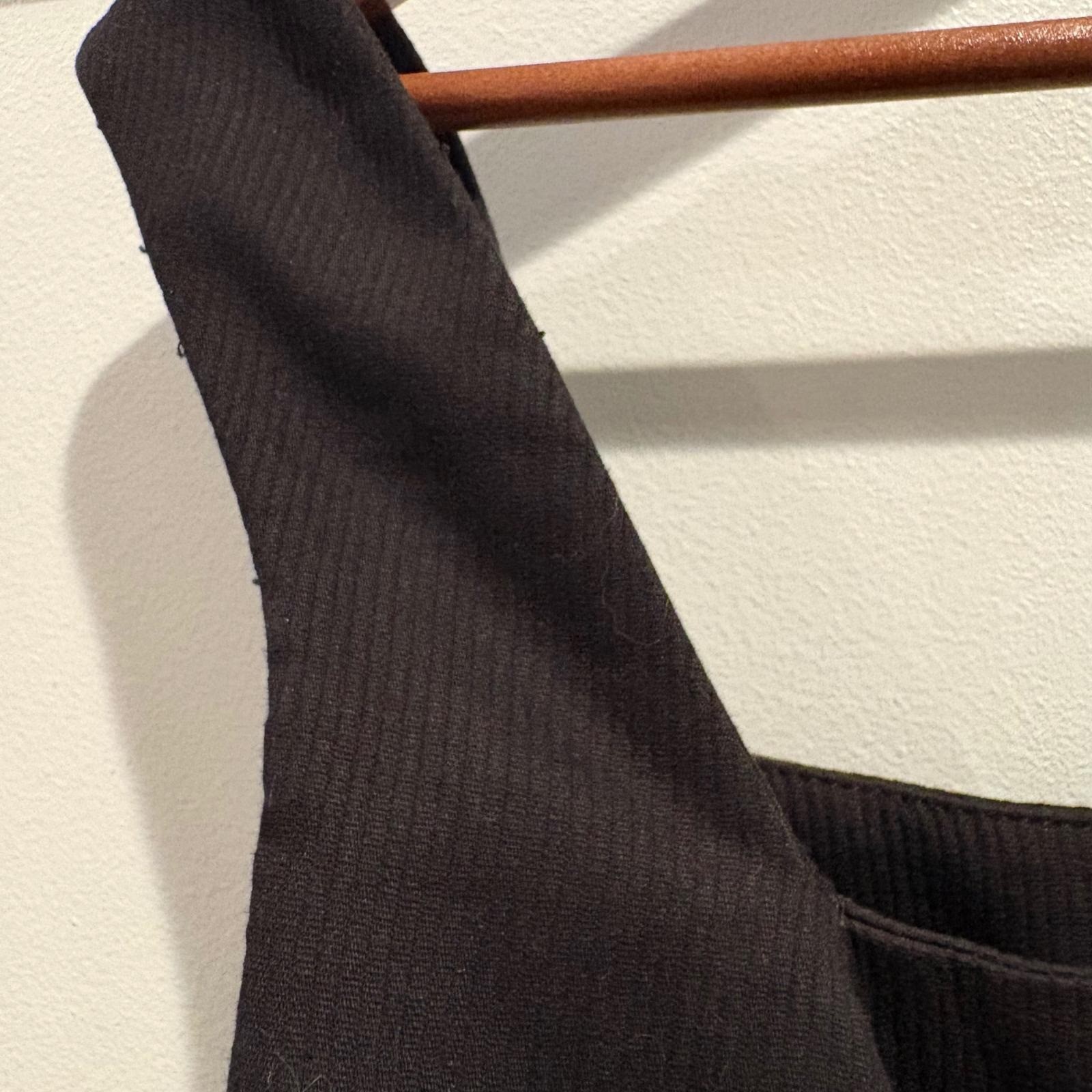 Vintage Lillie Rubin Black Sheath Dress Women Small Mod Minimalist Cocktail USA
