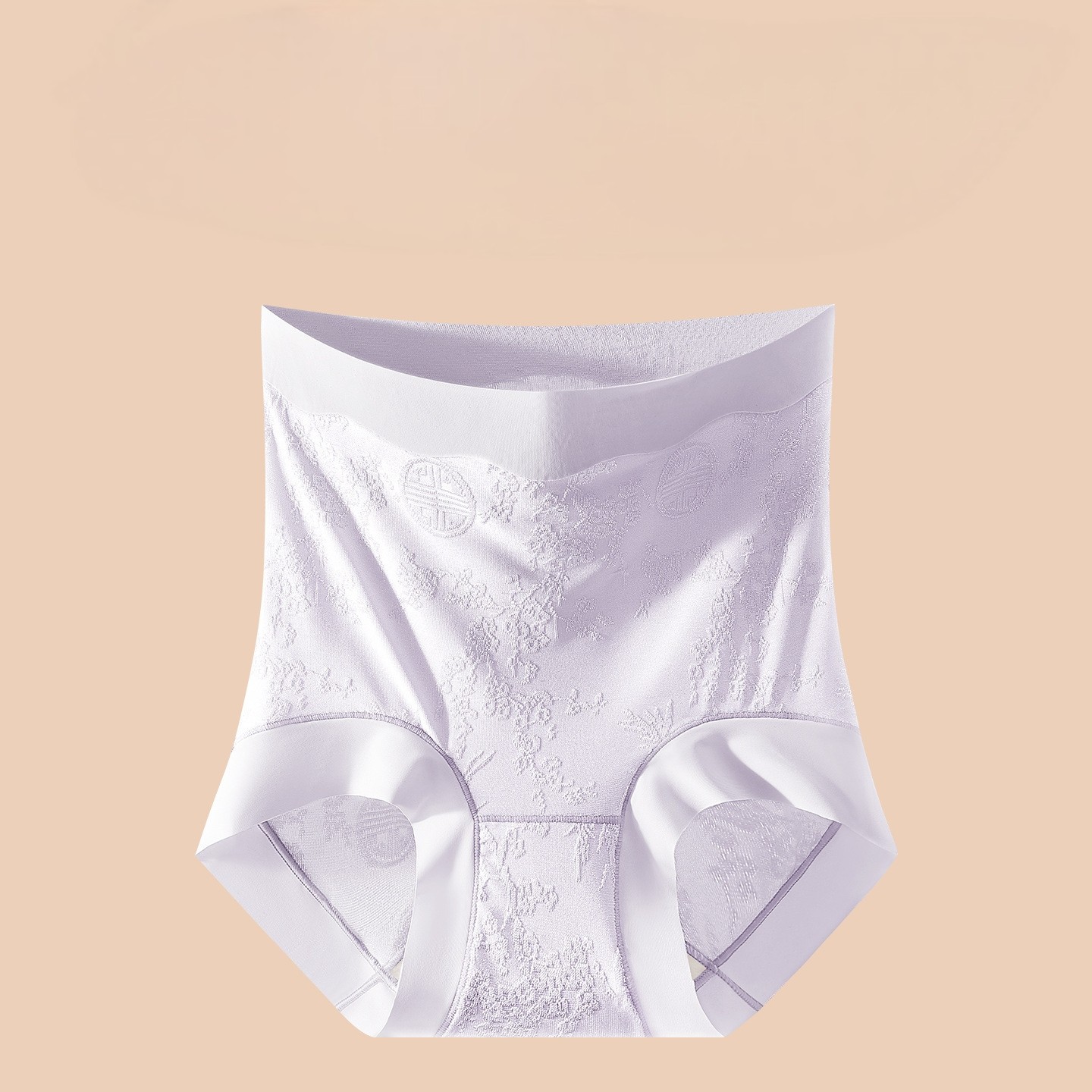Women’s Antique Style High Waist Panties for Women Tummy Control Embroidery Soft