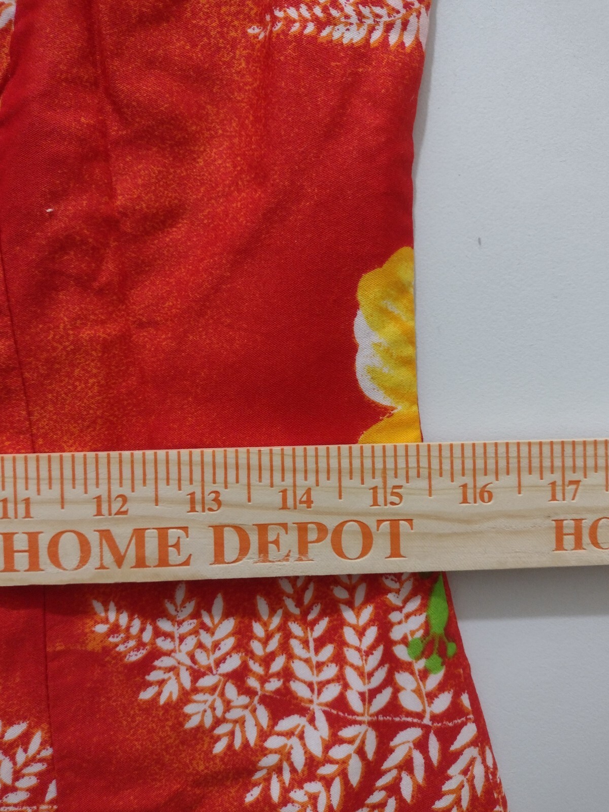 Vintage Pennys Hawaii Womens Dress 70s Red Hawaiian Floral Spring Buttons Cruise