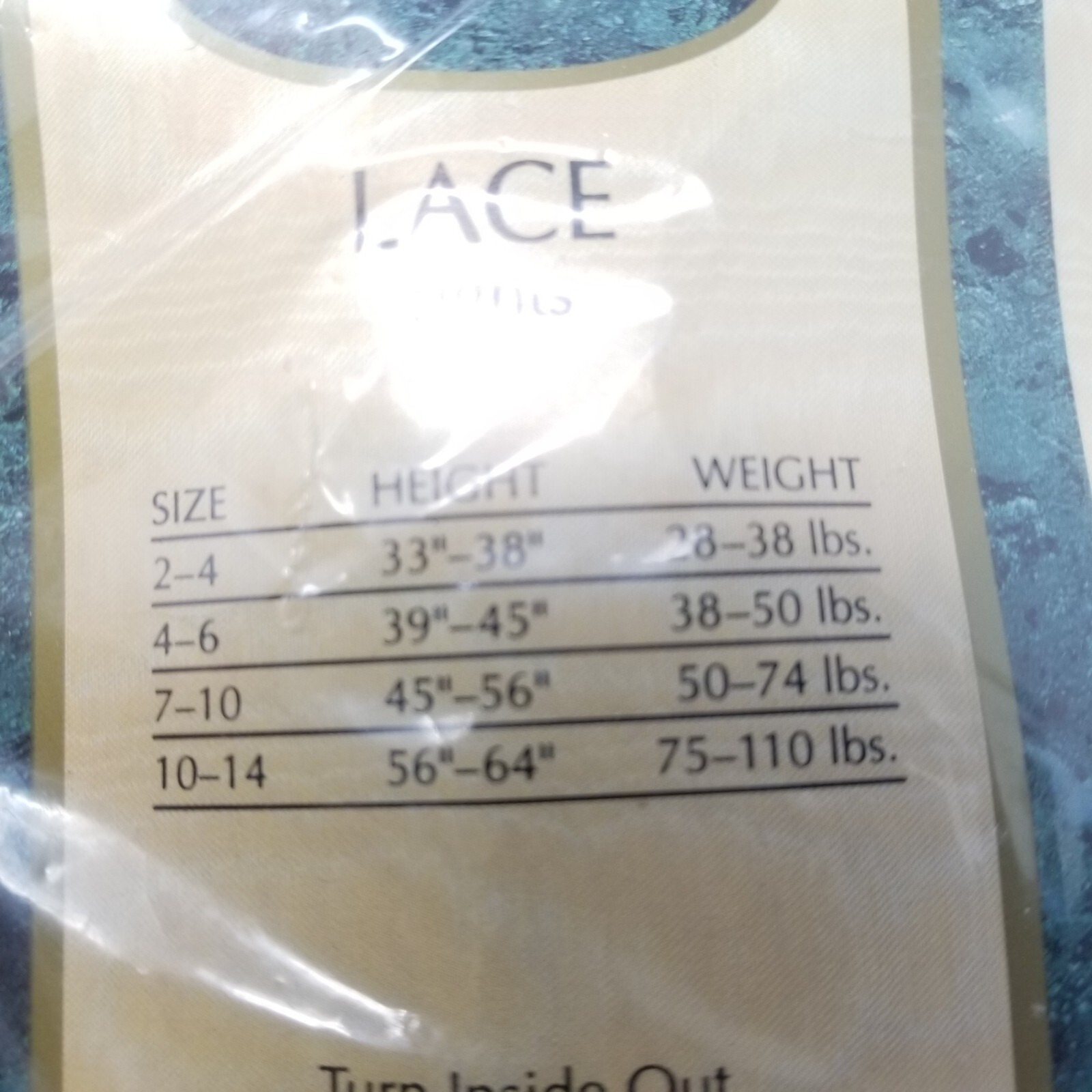 RARE Pantyhose TRIMFIT L 10/14 Lace Ivory 5062 Basic Vintage Nylon Hosiery I A