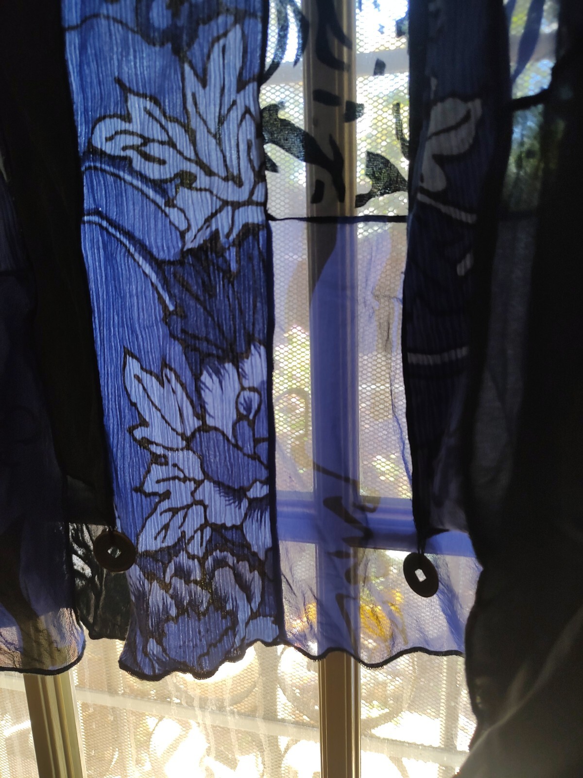 citron santa monica large Silk Open Front Light Weight Vintage Jacket, Cover Up,