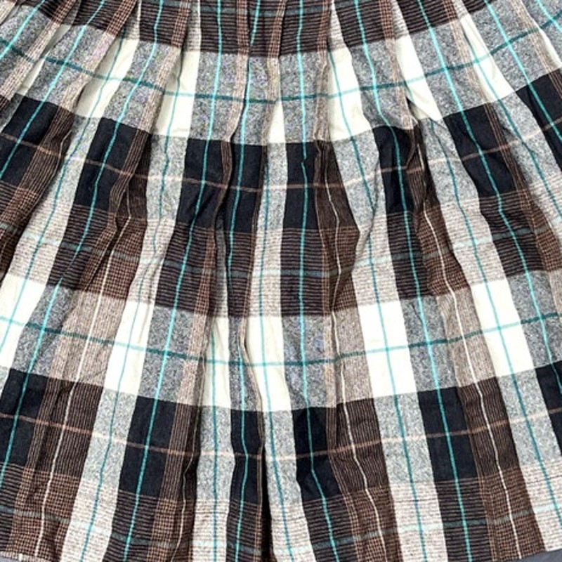 Century of Boston Wool Blend Plaid Skirt Womens