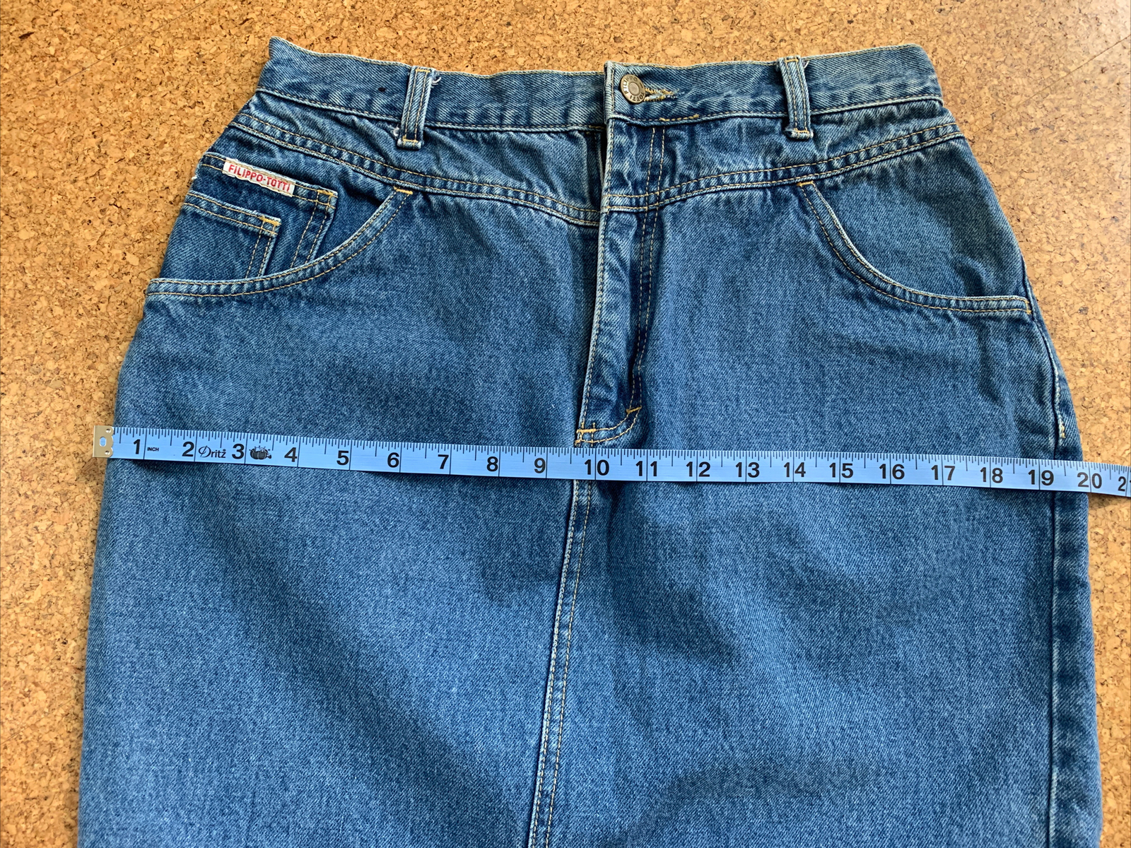 VTG FILIPPO TOTTI 80s Mom Jeans Skirt Sz 13/14 – Waist 28 “