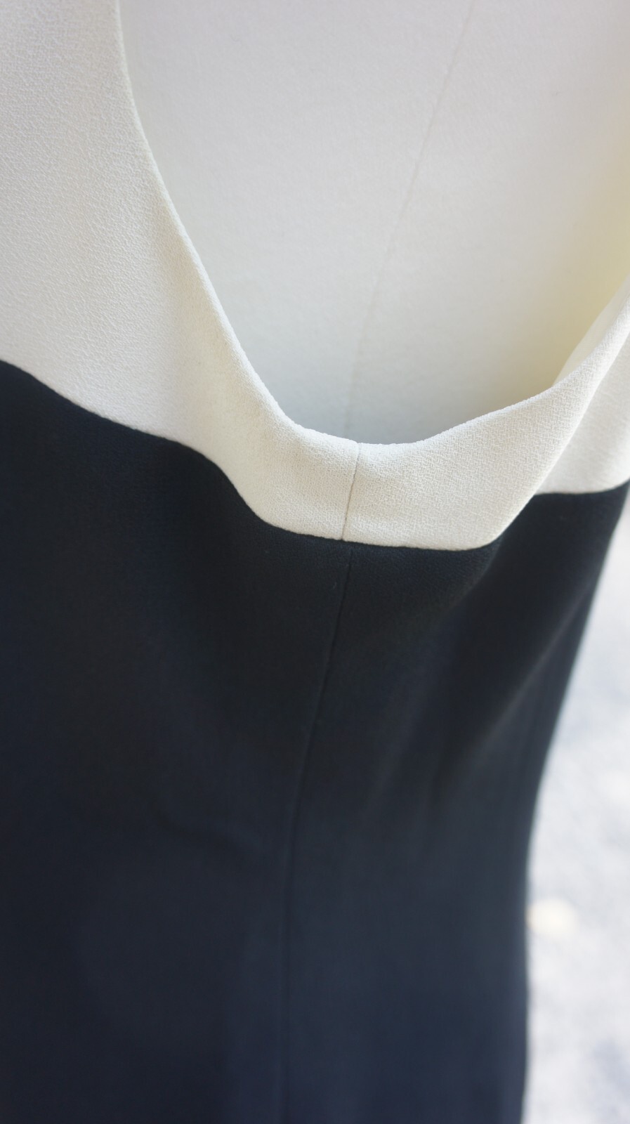 Vintage JONES OF NEW YORK Black White Color Block Shift Retro size 10 petite