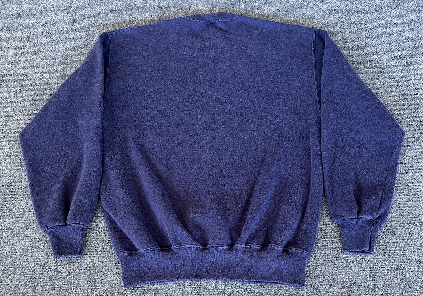 Grandmacore VTG Sweatshirt Blue Quilt Patch Cabin Large Crewneck Pullover
