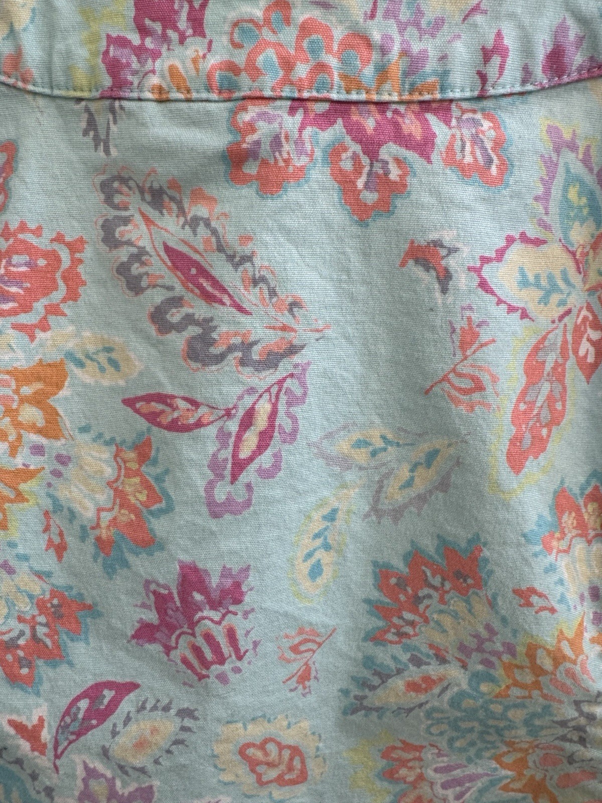 VTG SIGRID OLSEN SPORT Cottage Core Blue Floral Sundress Cotton & Spandex (12P)
