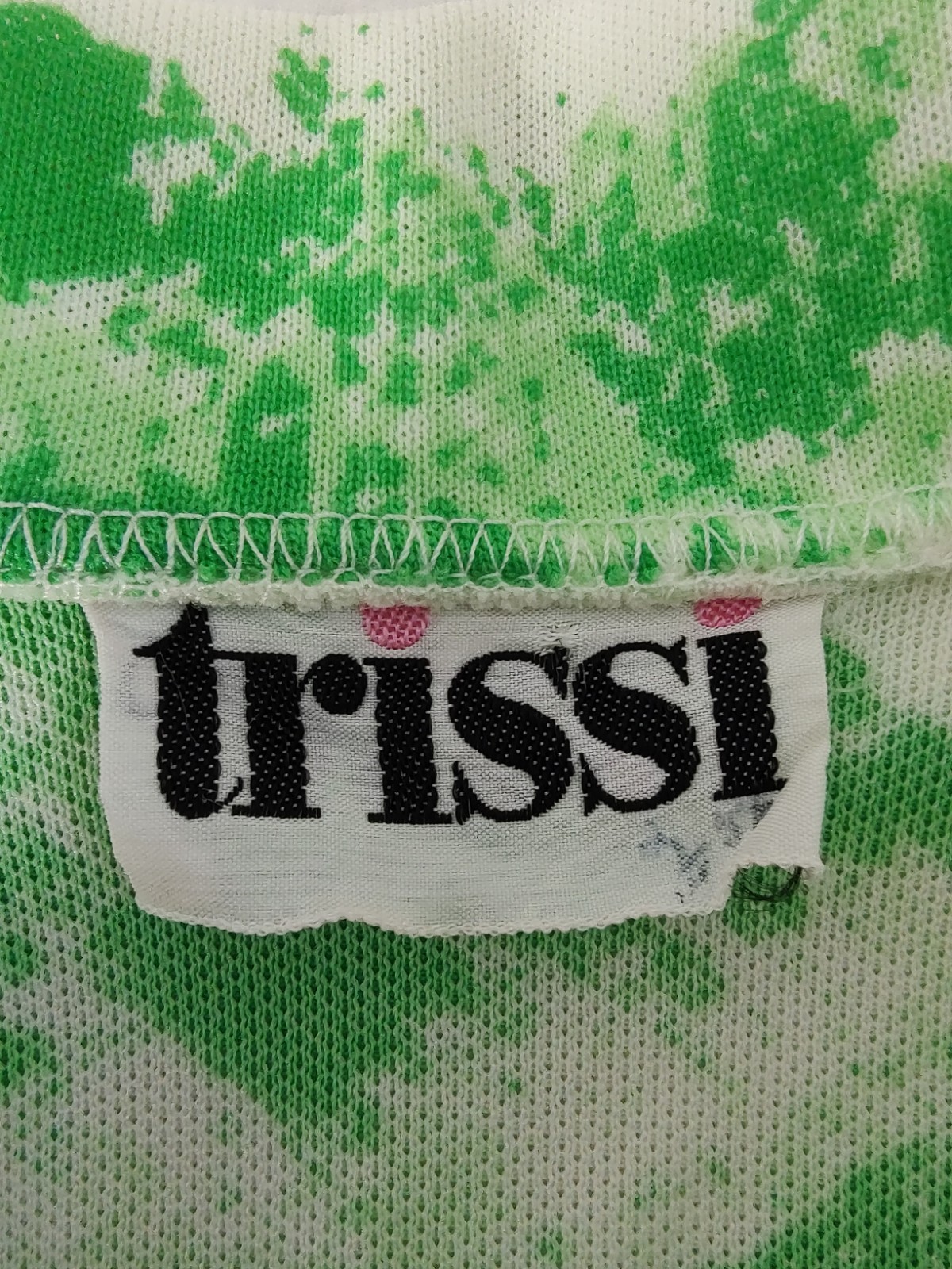 Vtg 60s/70s TRISSI Shirt Blouse Top Womens Sz Lg Trees Bear Outdoors Boho Retro