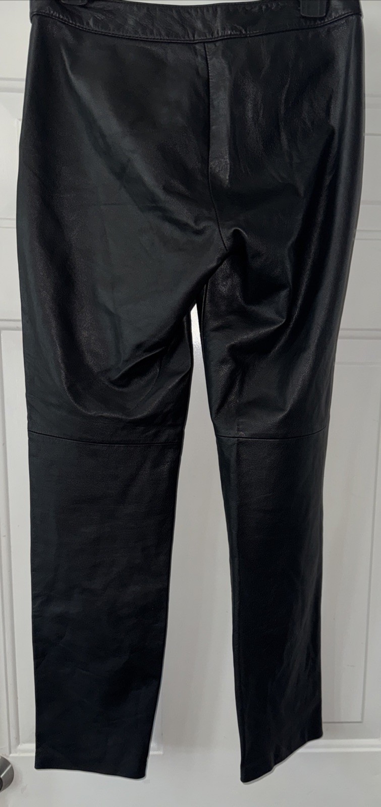 Vintage 80’s Diesel Black Leather ETICHETTA Pants No Pockets Size M