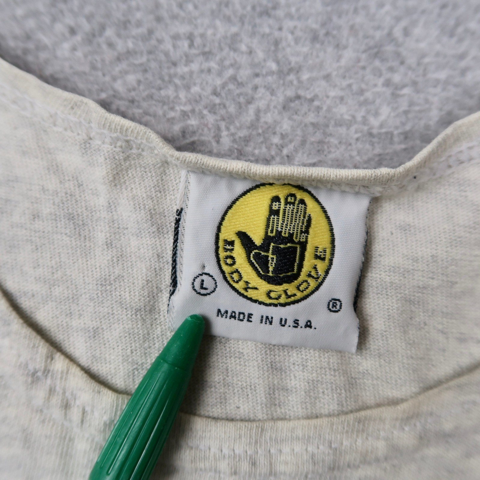 Vintage 90s 1998 Body Glove Tank Top Mens L Gray Cotton Sleeveless Surf Made USA