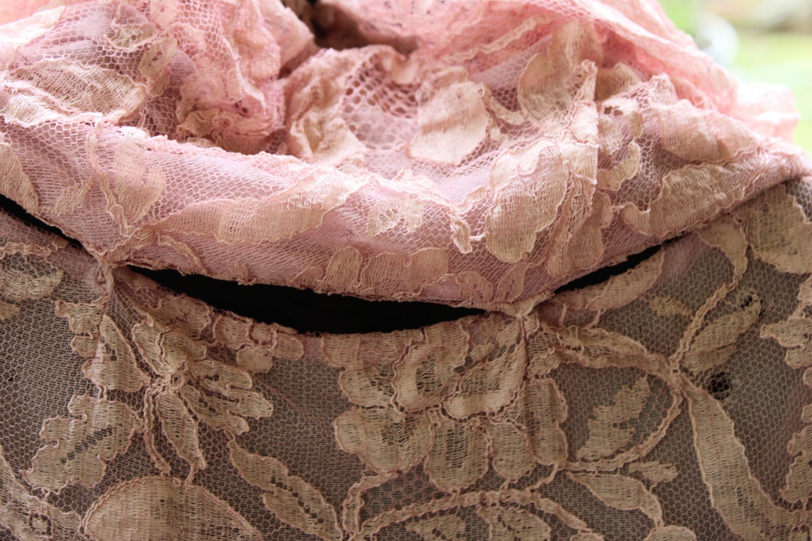 ALL LACE & TAFFITA FULL LENGTH DRESS TAGGED LADIES INTERNATIONAL Workers UNION